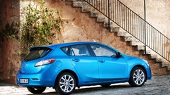 Blue cars Mazda