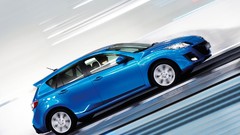 Blue cars Mazda