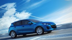 Blue cars Mazda Hatchback
