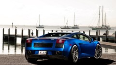 Blue cars Supercars lamborghini gallardo blue cars