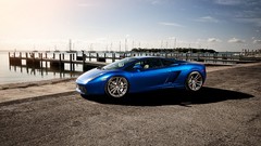 Blue cars Supercars lamborghini gallardo blue cars