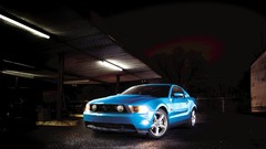 Blue cars vehicles Ford mustang Ford Mustang GT