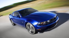 Blue cars vehicles Ford mustang Ford Mustang GT