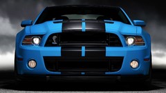 Blue cars vehicles Ford mustang ford mustang shelby gt500 Ford 