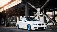 Blue cars wheels BMW bmw m3