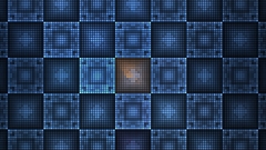 Blue checked out check