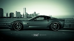 Blue Chevrolet Corvette Z06