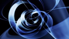 Blue circles artwork digital art complex magazine