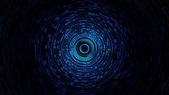 Blue circles digital art