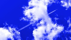Blue clouds Aircraft skyscapes contrails