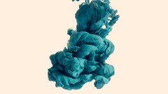 Blue clouds ink fluid alberto seveso
