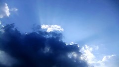 Blue clouds light sunlight skies skyscapes