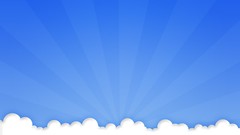 Blue clouds minimalistic