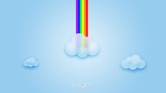 Blue clouds rainbows Photo manipulation digital art vector art