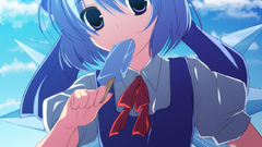 Blue clouds touhou wings