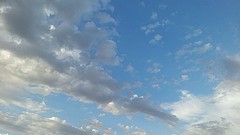 Blue clouds white skies