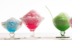 Blue cold pink Green colors flavor slushy