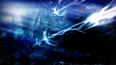 Blue color abstract power