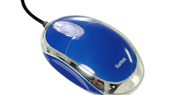 Blue computer mouse high