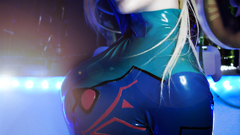 Blue cosplay zero suit