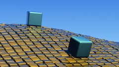 Blue cubes 3d fields