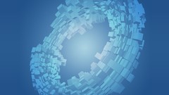 Blue cubes blocks rings