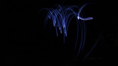 Blue dark light flash shapes