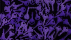 Blue dark purple keys