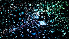 Blue dark red Green matter multicolor outer space artwork 