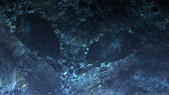 Blue death dead abstract head alien digital art