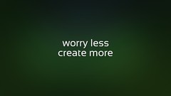 Blue design Green letters Typography motivation green 