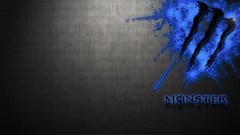 Blue design Monsters digital art black and blue