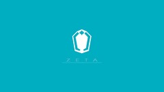 Blue design Turquoise graphics logos minimalistic Zeta zdesigns