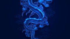 Blue Dragons Chinese dragon