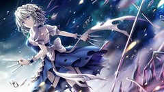 Blue dress cuffs anime