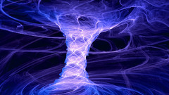 Blue energy tornado crestock