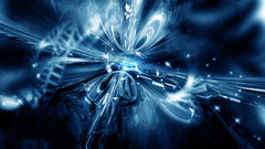 Blue explosion abstract