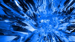 Blue explosions crystals