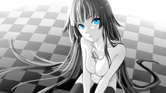 Blue eyes bakemonogatari senjougahara