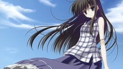 Blue eyes black hair nanao naru summer dress visual novels 