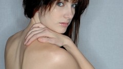 Blue eyes brunettes susan coffey portraits looking back naked 