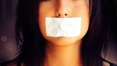 Blue eyes brunettes taped