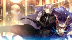 Blue eyes demons white