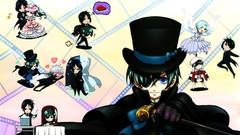 Blue eyes eyepatch kuroshitsuji