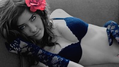 Blue eyes gloves underwear