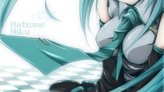 Blue eyes hatsune miku vocaloid