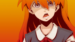 Blue eyes orange school