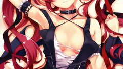 Blue eyes redheads long