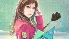 Blue eyes school uniforms