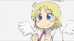 Blue eyes short hair